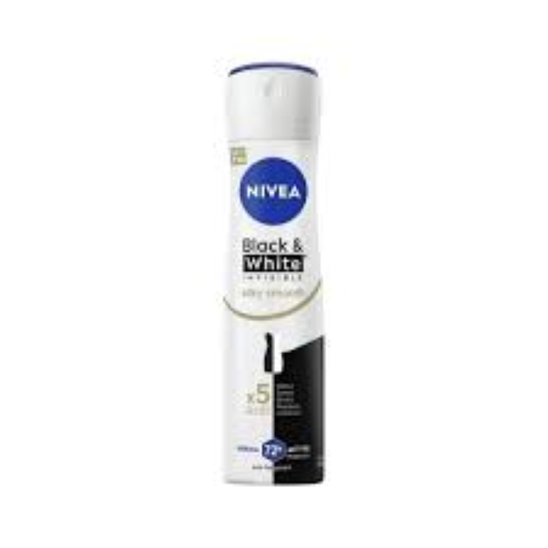 NIVEA DEO INVISIBLE B&W SILKY SMOOTH 150ML